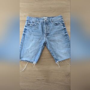 Mother Denim Shorts The Trickster Short Fray Women Size 27